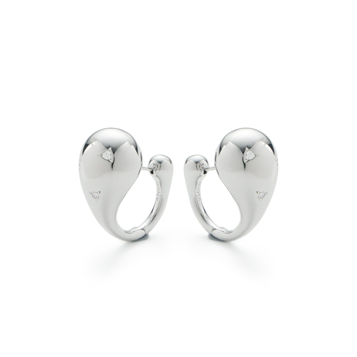 RSNY geometric streamlined earrings - R2160A