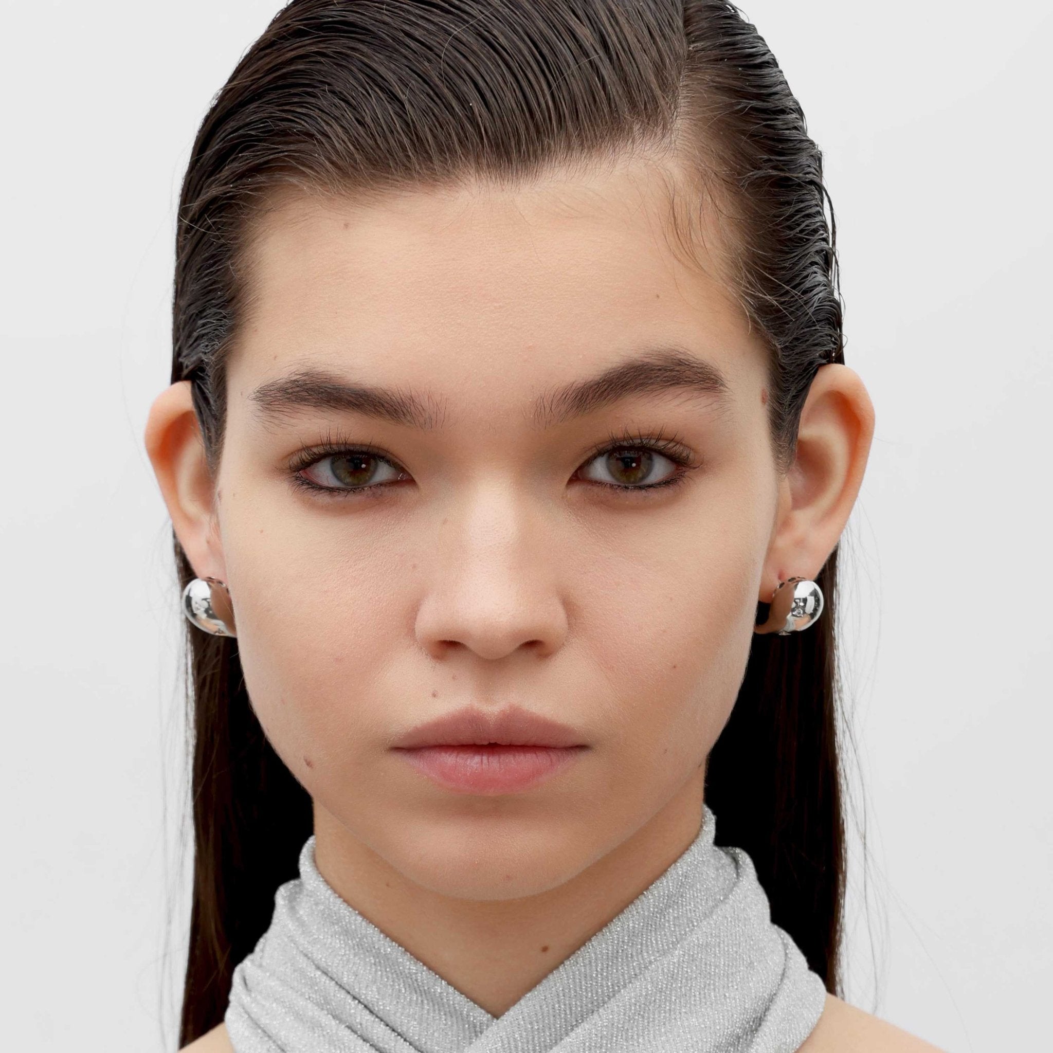 RSNY geometric streamlined earrings - R2160A