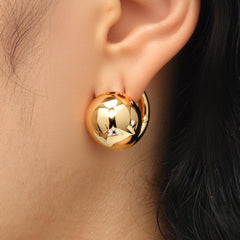 RSNY geometric streamlined earrings - R2160B