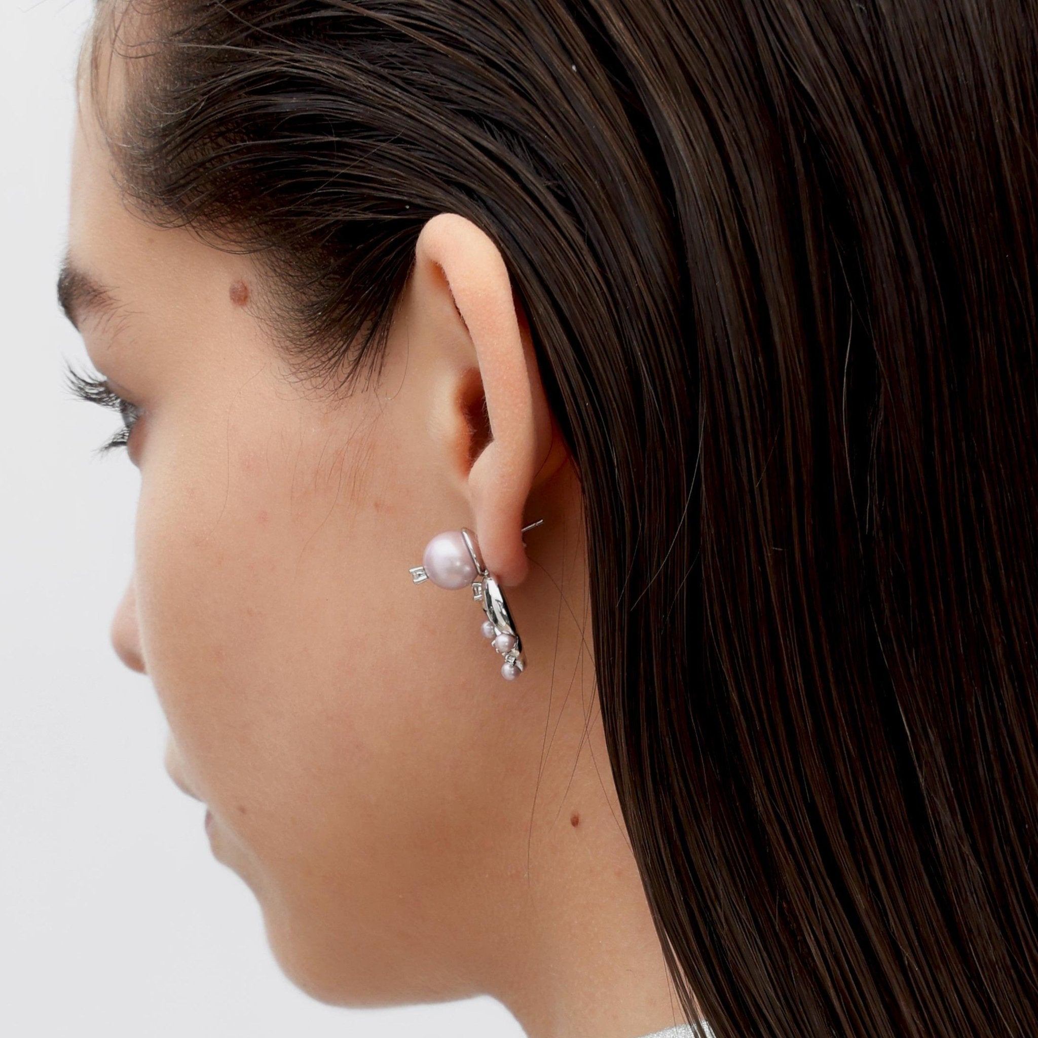 RSNY heart stud earrings - F1046W07