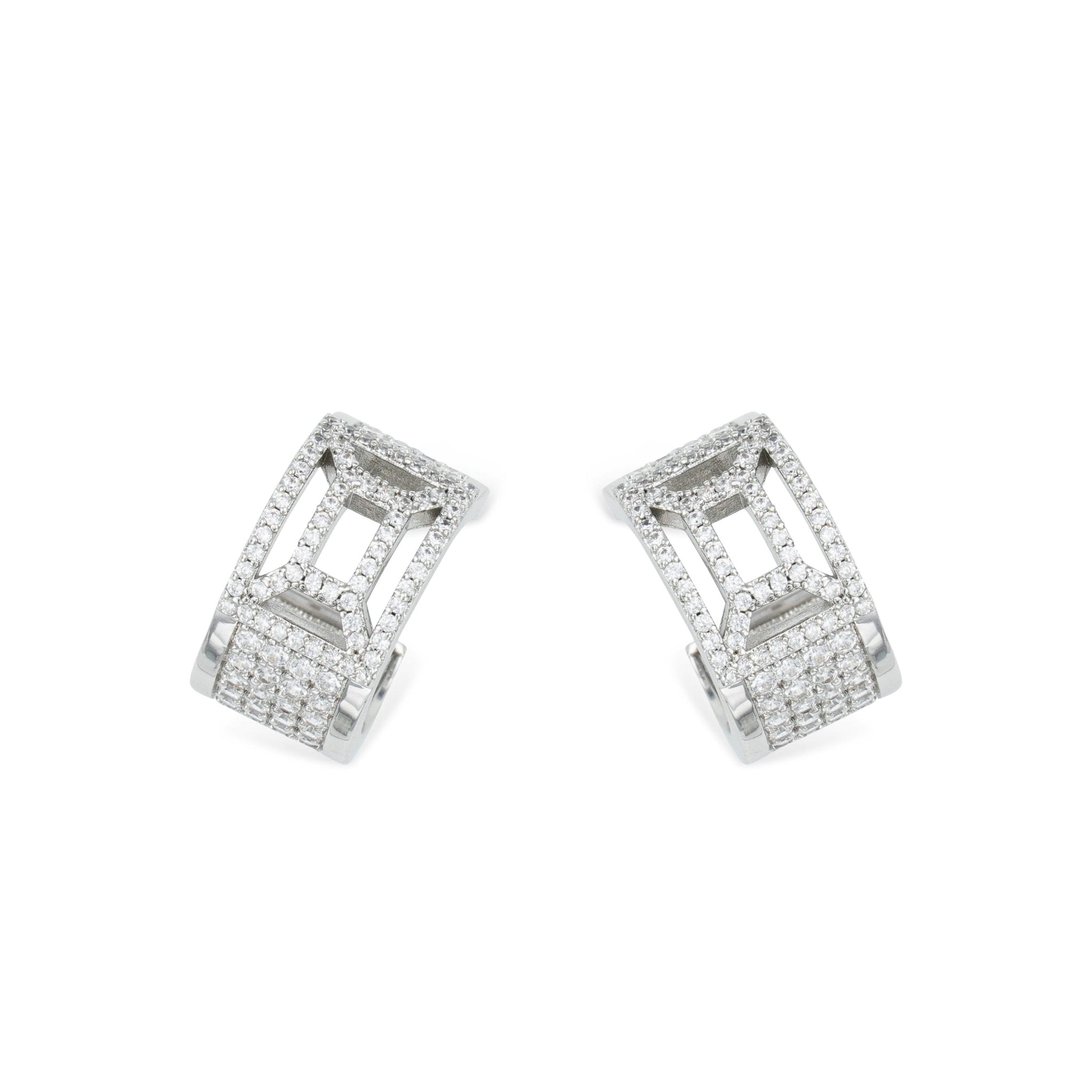 RSNY hollow geometric line earrings - R2102A