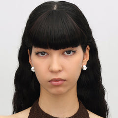 RSNY irregular diamond cut earrings - R2161A