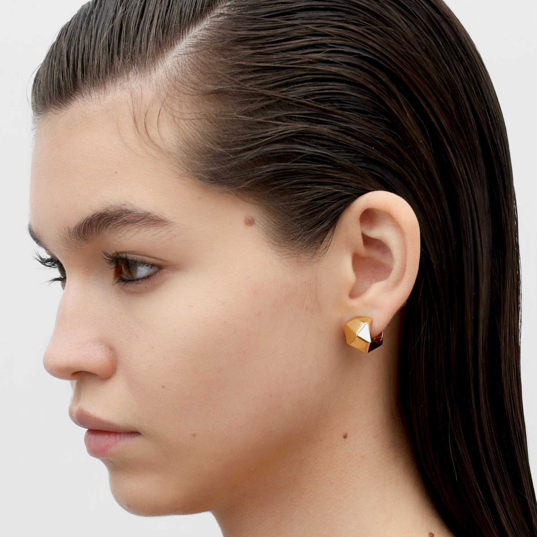 RSNY irregular diamond cut earrings - R2161B