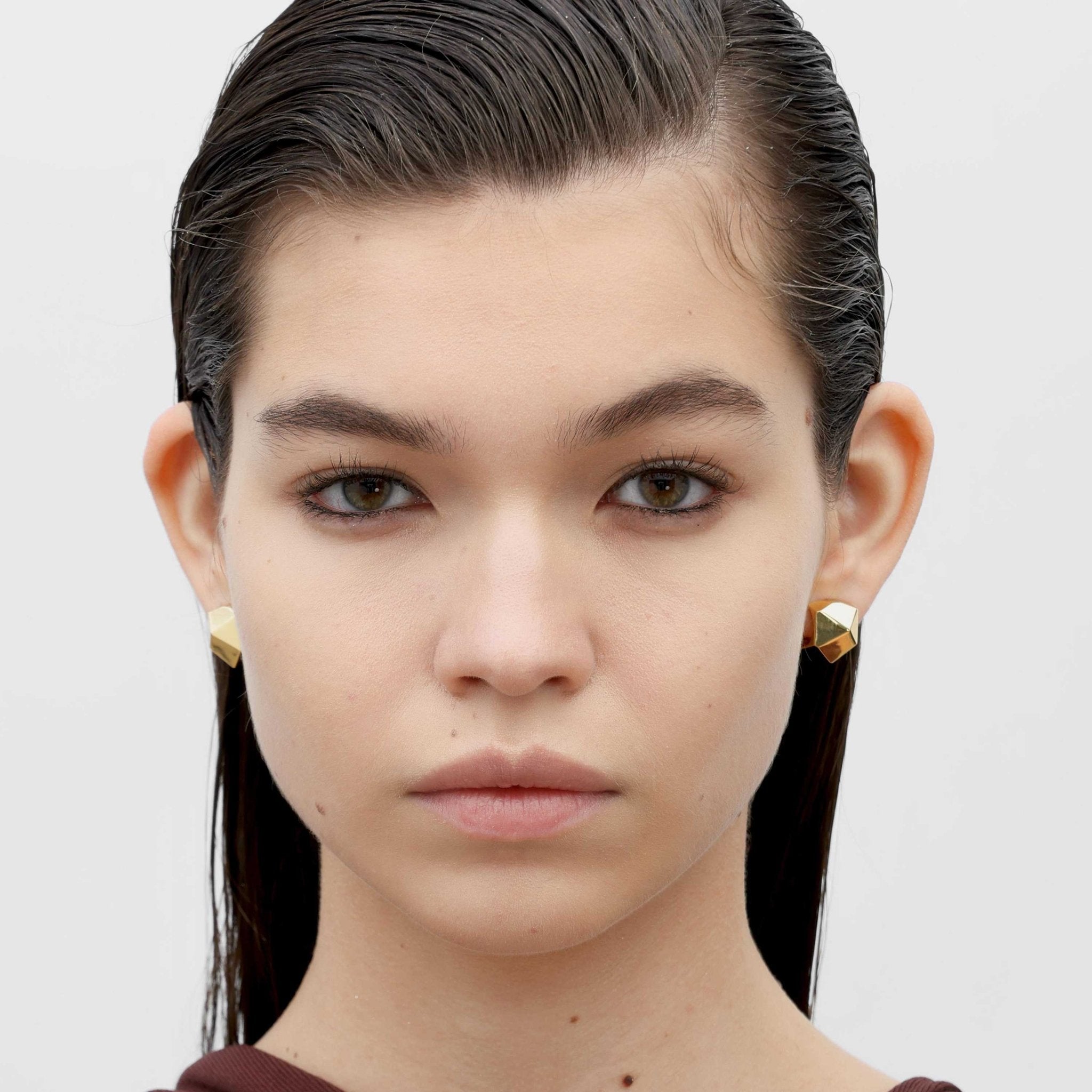 RSNY irregular diamond cut earrings - R2161B