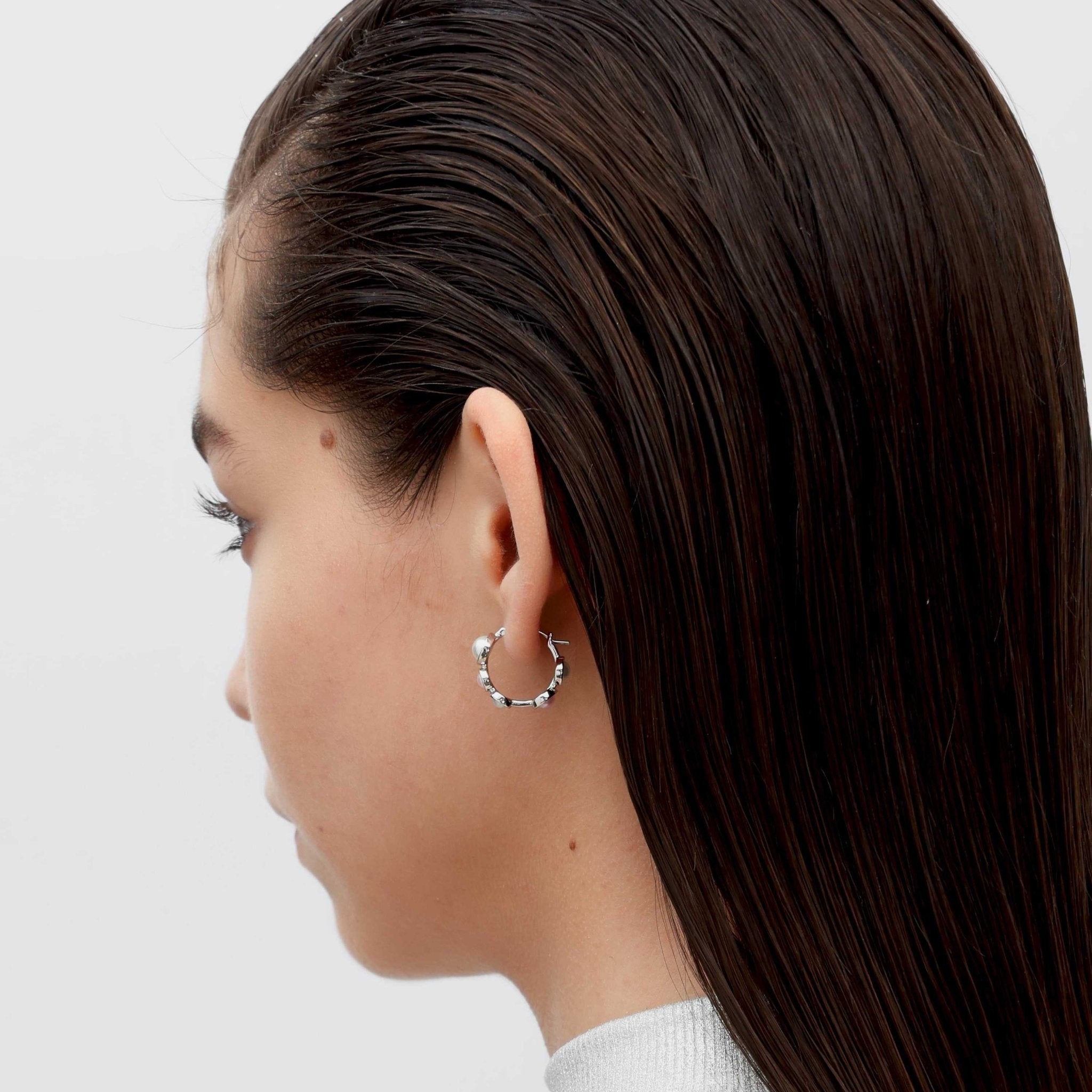 RSNY irregular pearl earrings - R2169A