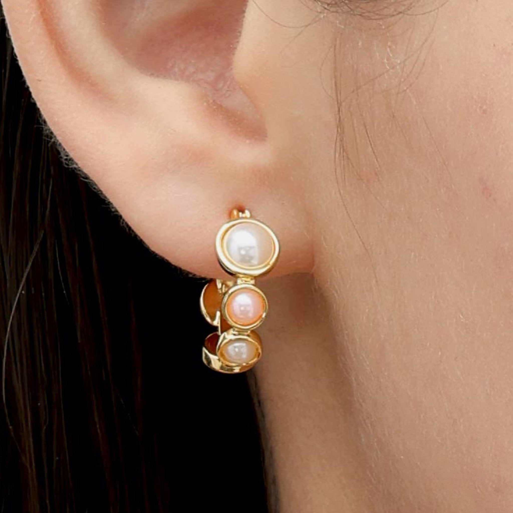 RSNY irregular pearl earrings - R2169B