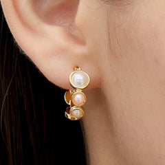 RSNY irregular pearl earrings - R2169B