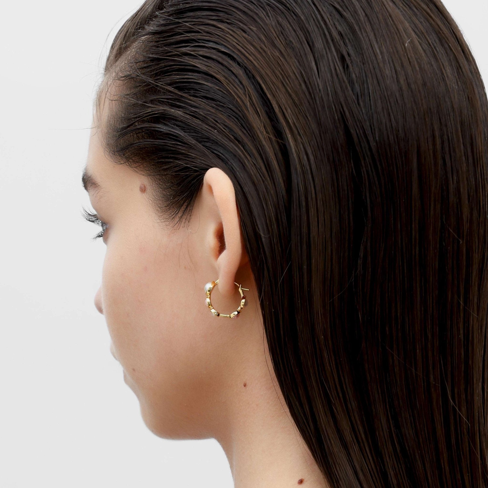 RSNY irregular pearl earrings - R2169B