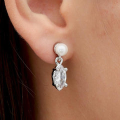 RSNY irregular pearl stud earrings - R2151A