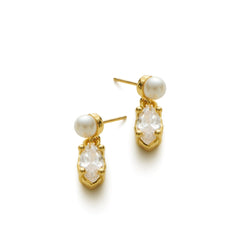 RSNY irregular pearl stud earrings - R2151B