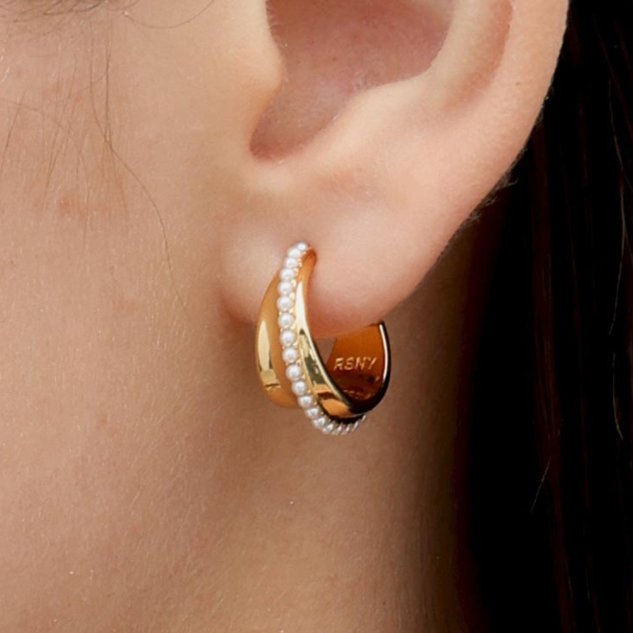 RSNY irregular shape earrings - R2172B