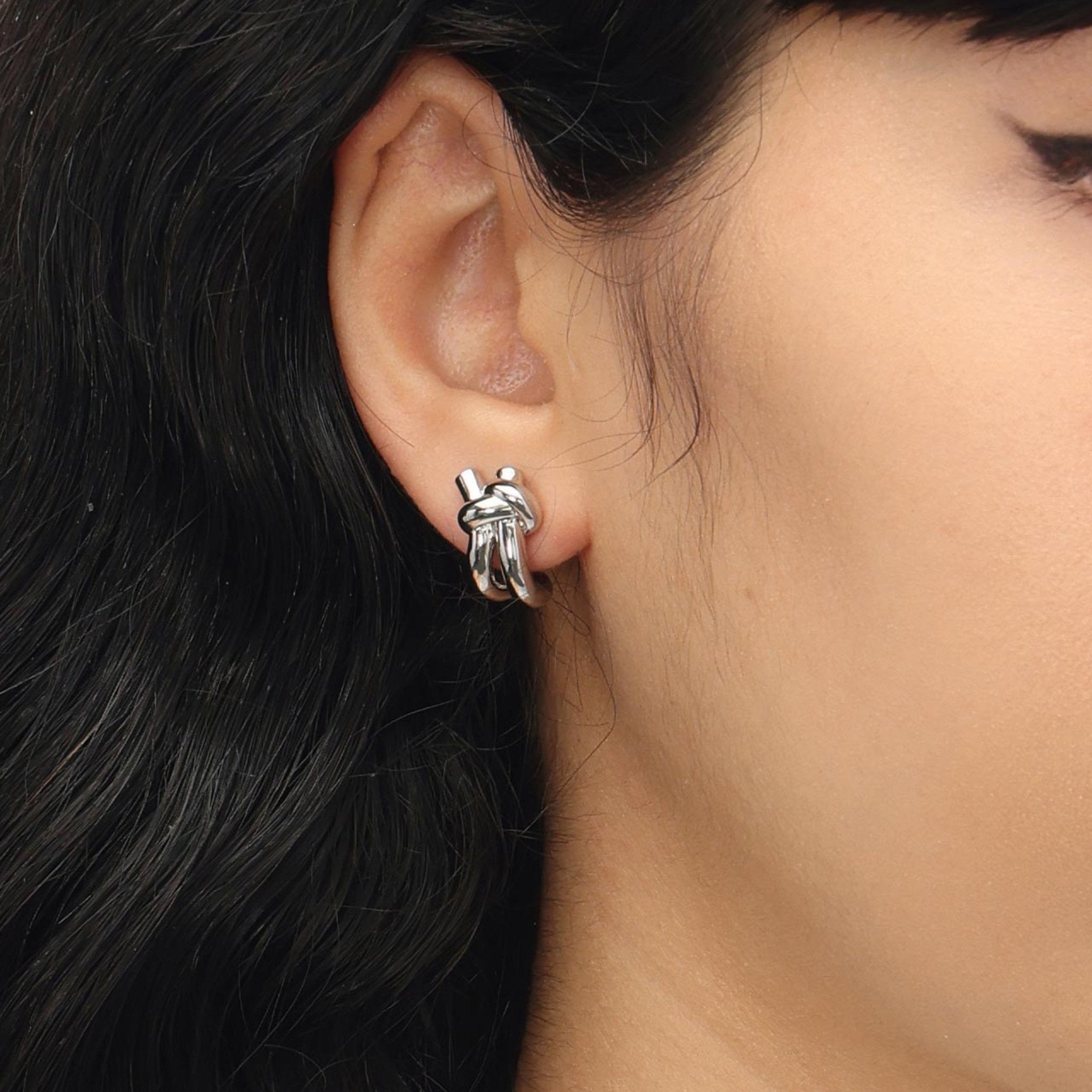 RSNY knot earrings - R2032A