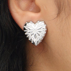 RSNY love diamond stud earrings - R2095A