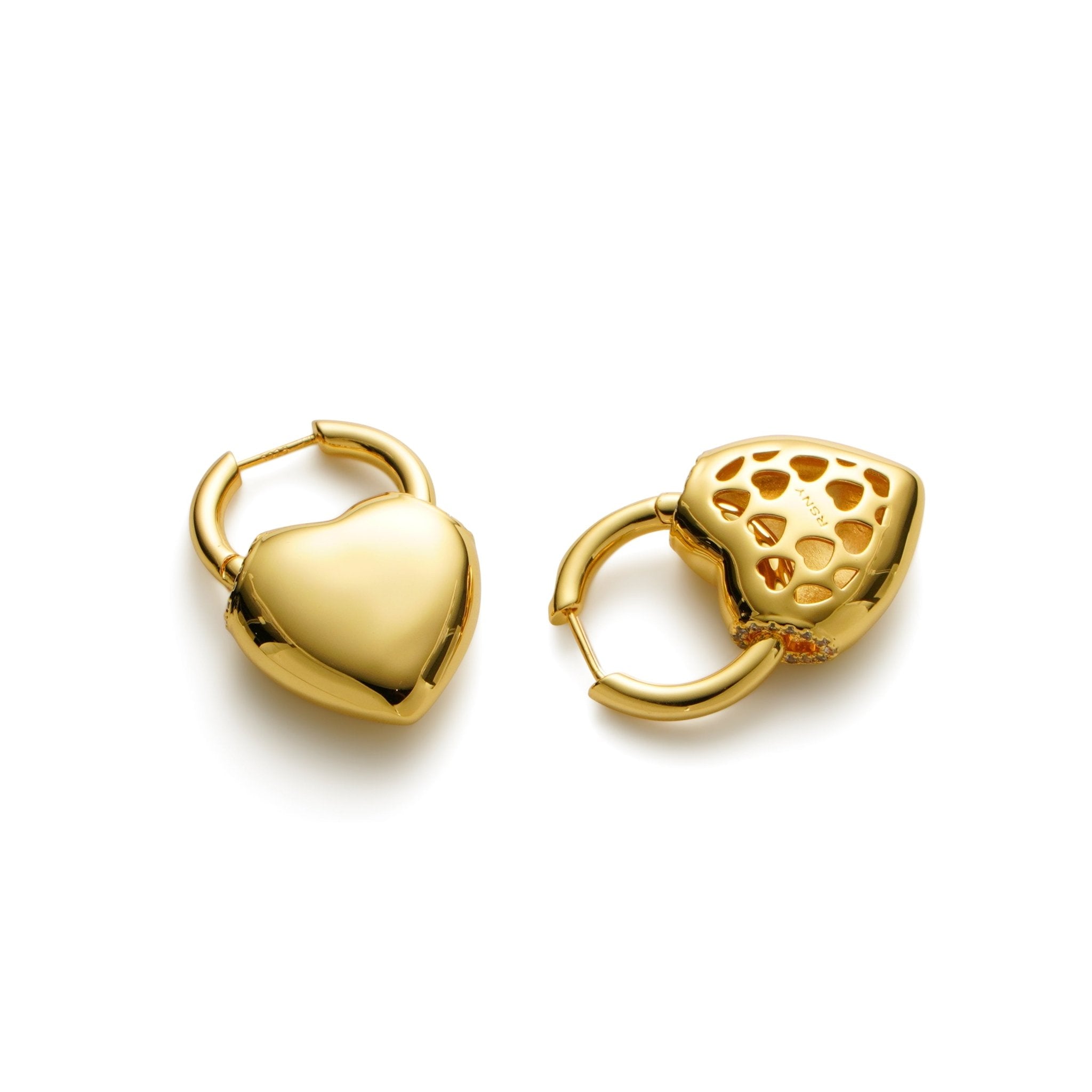 RSNY love shape earrings - R2159B