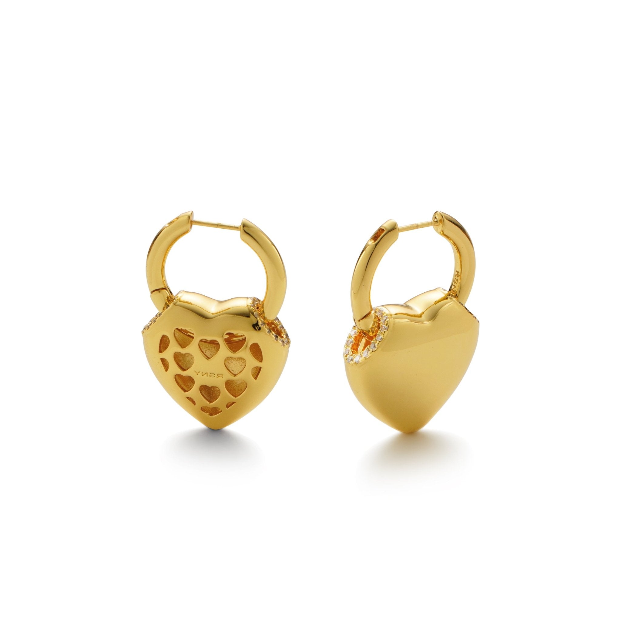 RSNY love shape earrings - R2159B