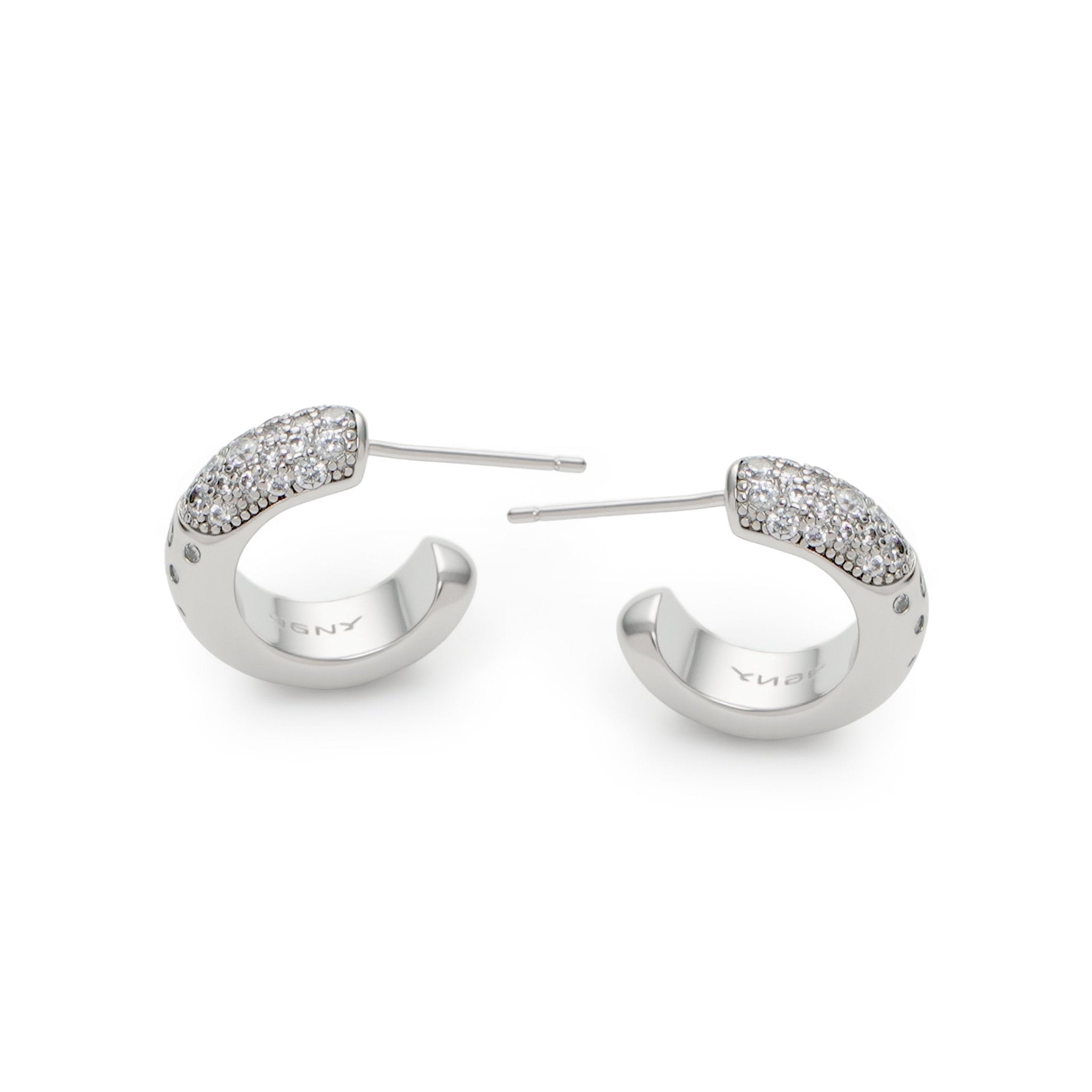 RSNY Minimalist Crystal Diamond Earrings - R2211A