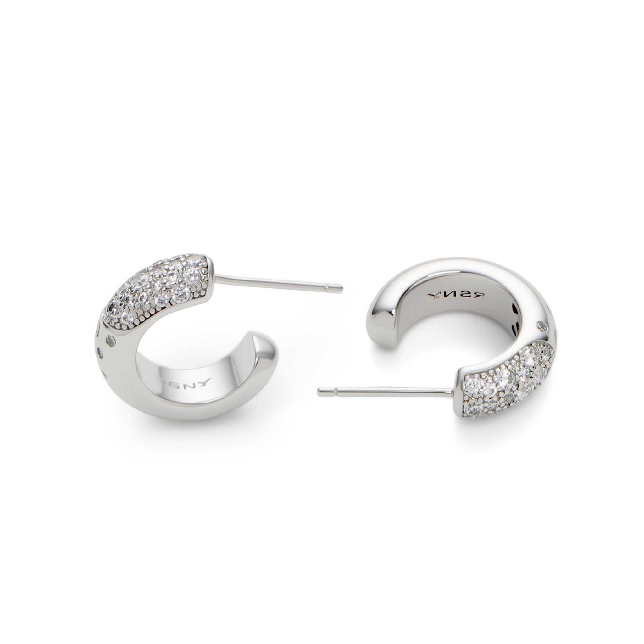 RSNY Minimalist Crystal Diamond Earrings - R2211A