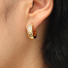 RSNY Minimalist Crystal Diamond Earrings - R2211B