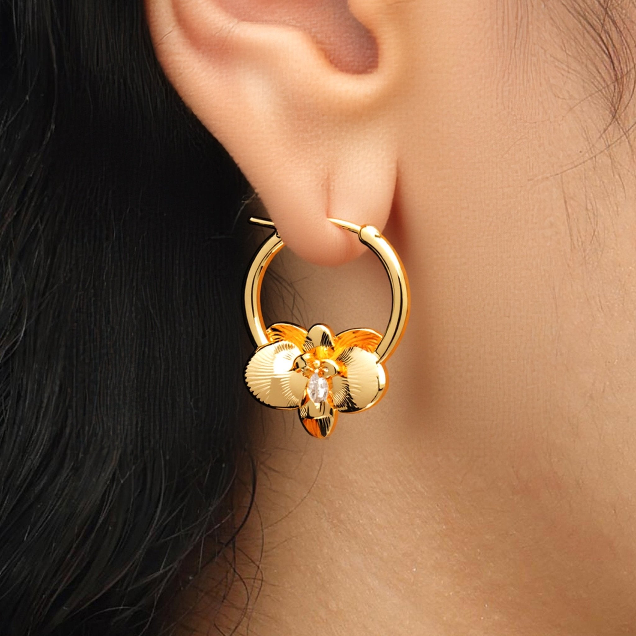 RSNY orchid earrings - R2115B
