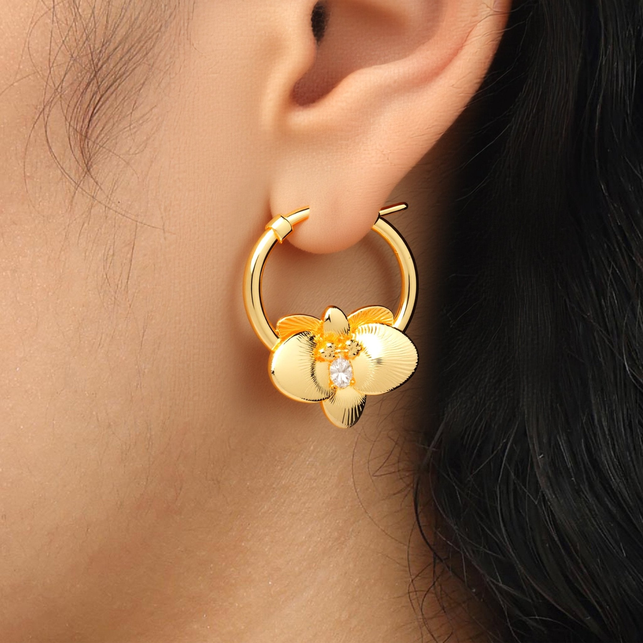 RSNY orchid earrings - R2115B