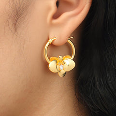 RSNY orchid earrings - R2115B