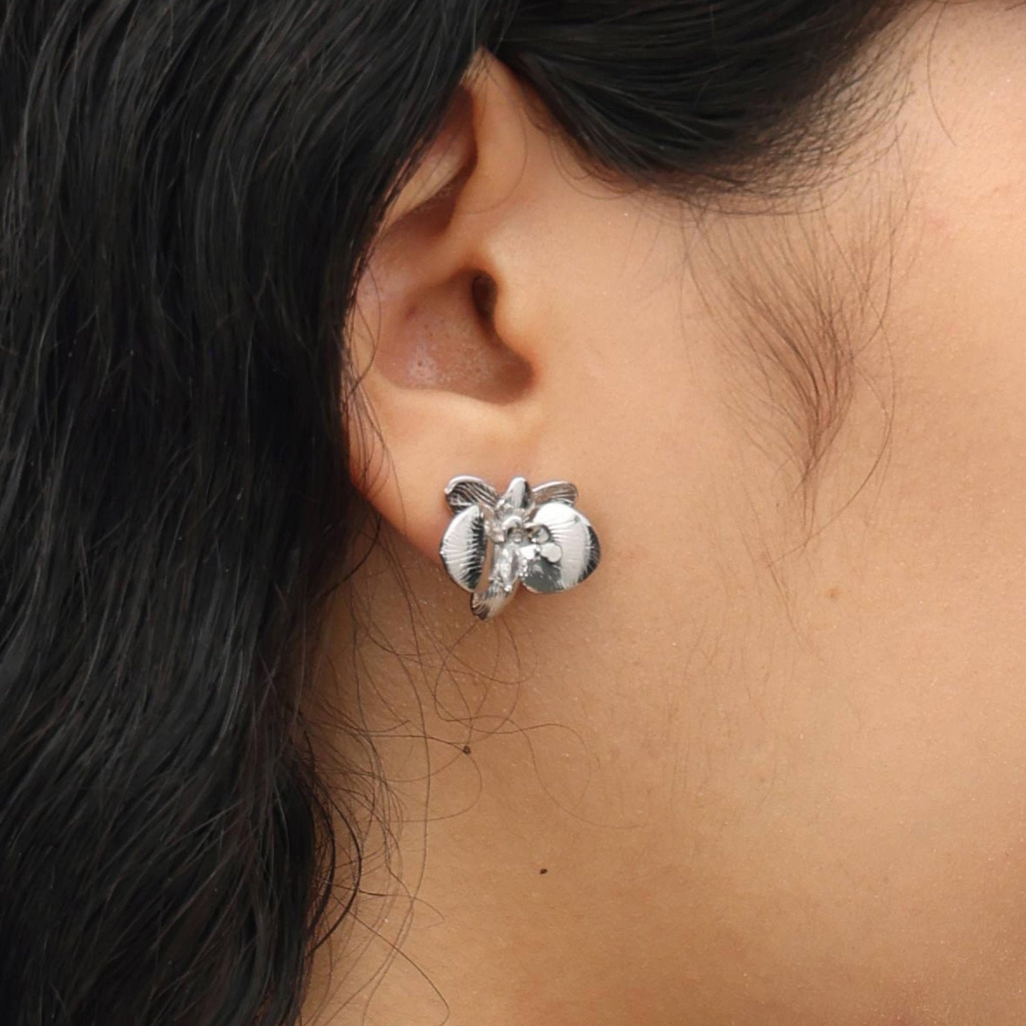 RSNY orchid stud earrings - R2114A