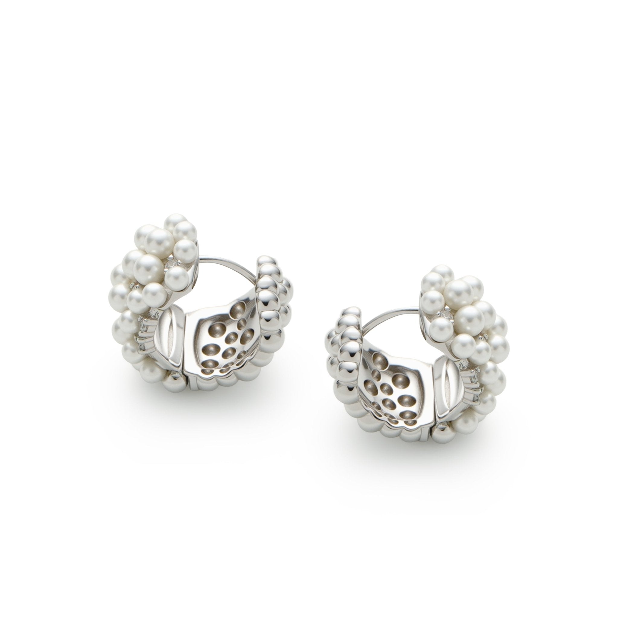 RSNY Pearl Crystal Diamond Earrings - R2213A