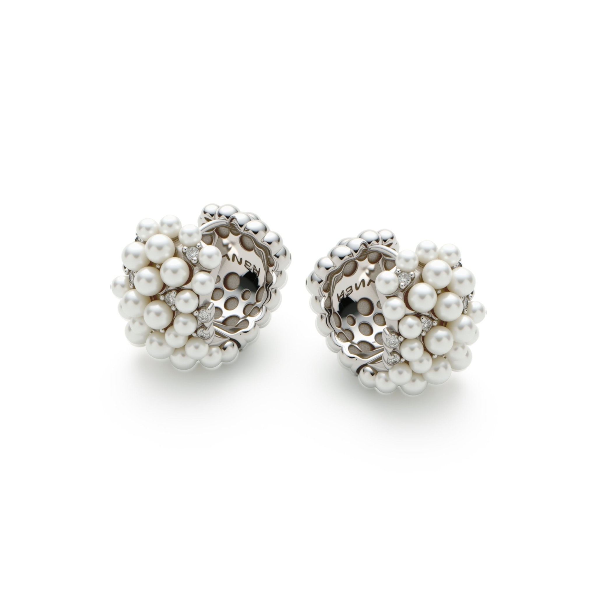 RSNY Pearl Crystal Diamond Earrings - R2213A