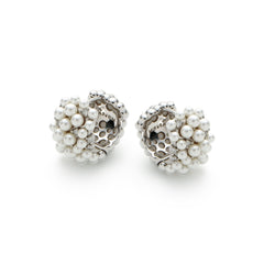 RSNY Pearl Crystal Diamond Earrings - R2213A