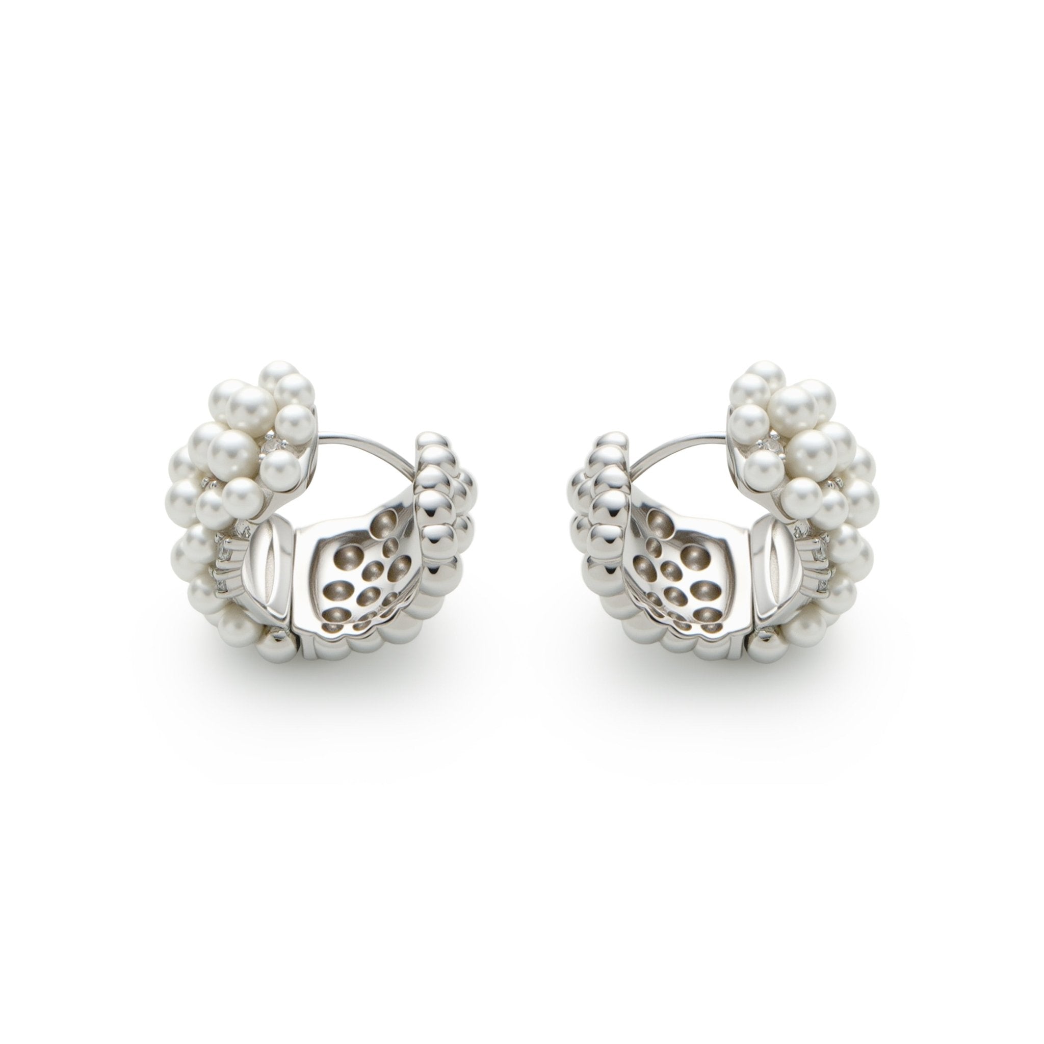 RSNY Pearl Crystal Diamond Earrings - R2213A