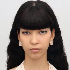 RSNY Pearl Crystal Diamond Earrings - R2213B