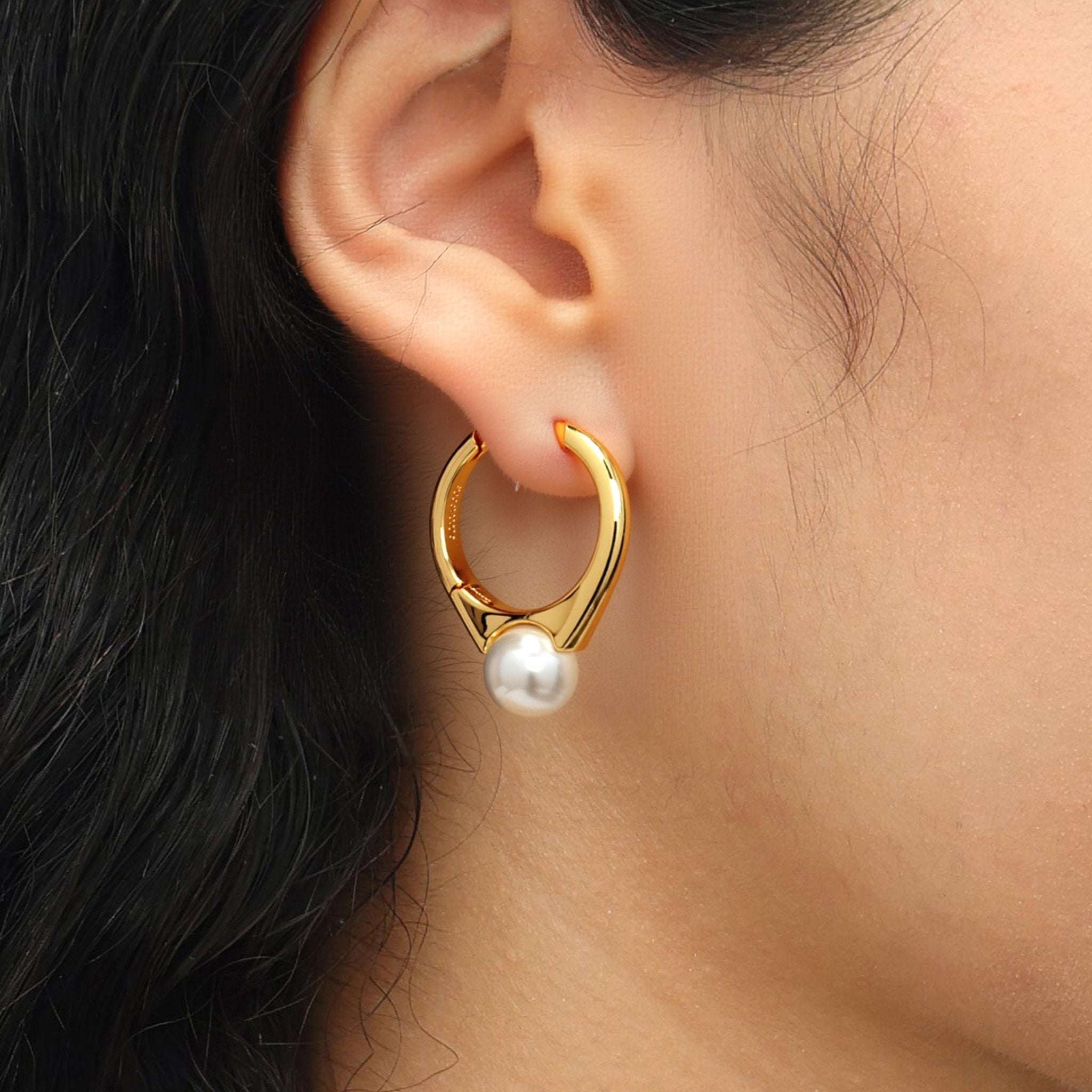 RSNY pearl ring earrings - R2145B