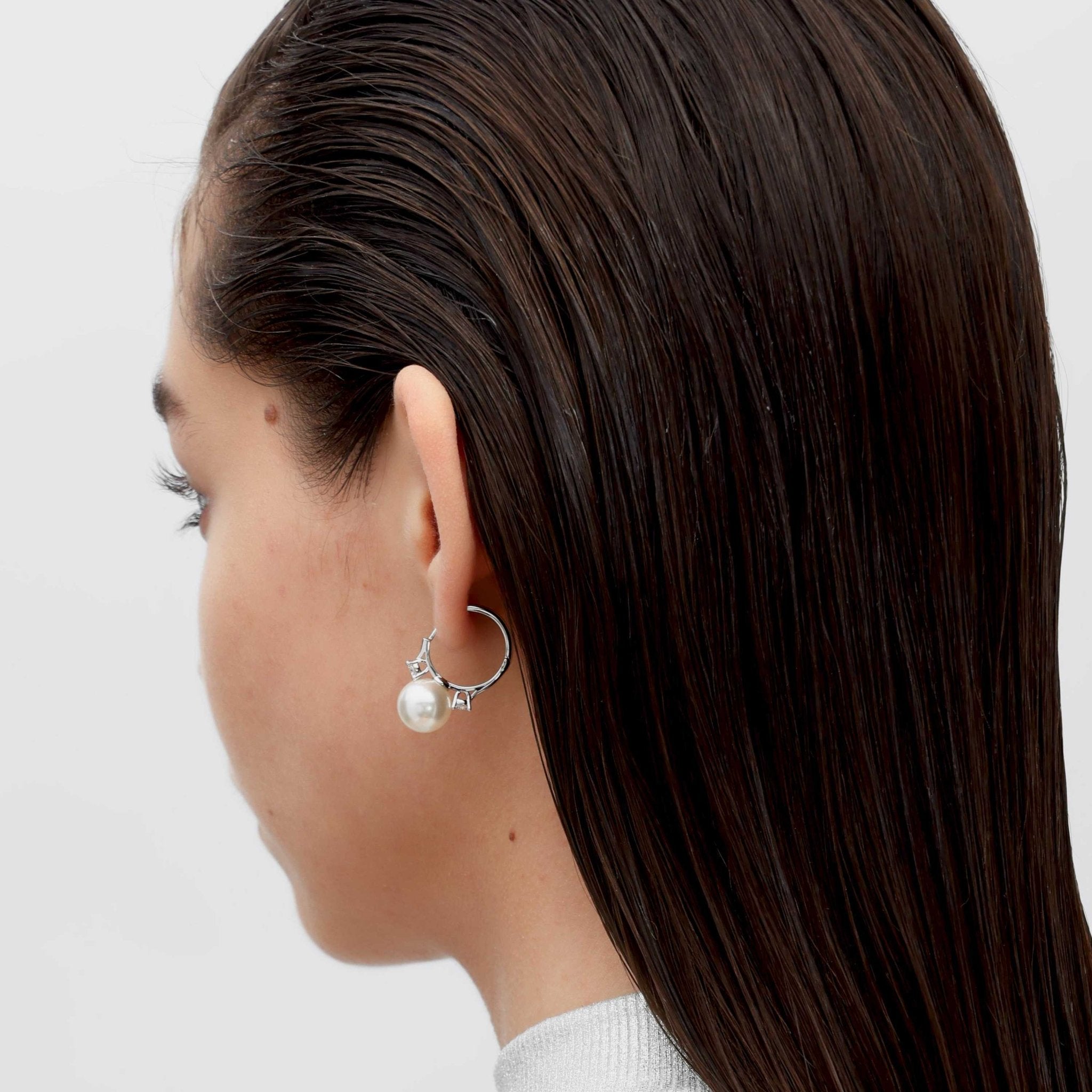 RSNY pearl ring earrings - R2163A