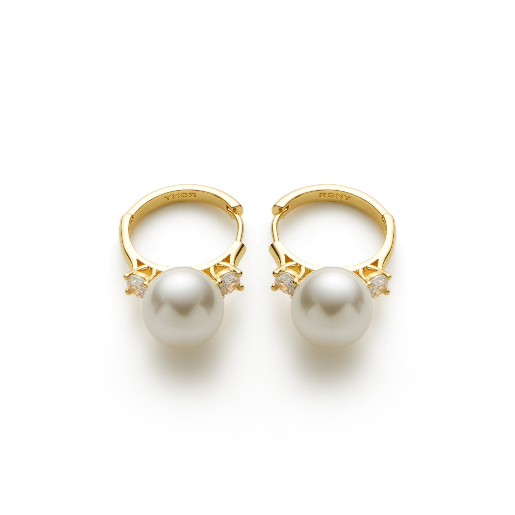 RSNY pearl ring earrings - R2163B