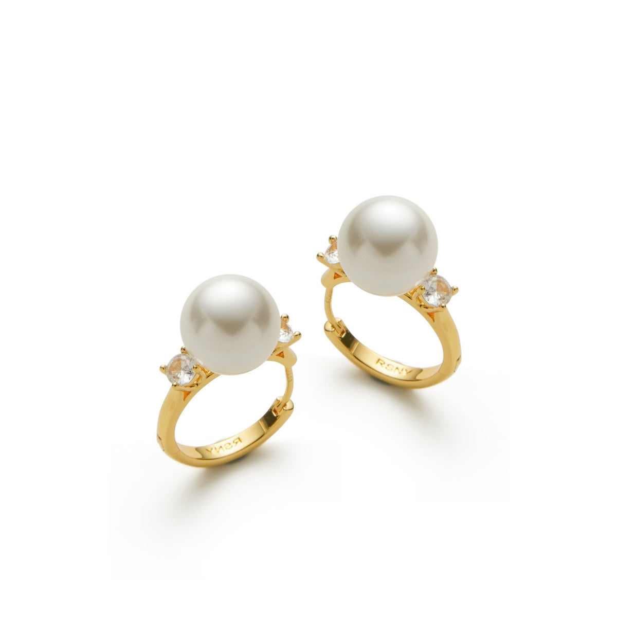 RSNY pearl ring earrings - R2163B