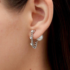 RSNY pearl soft chain earrings - R2167A