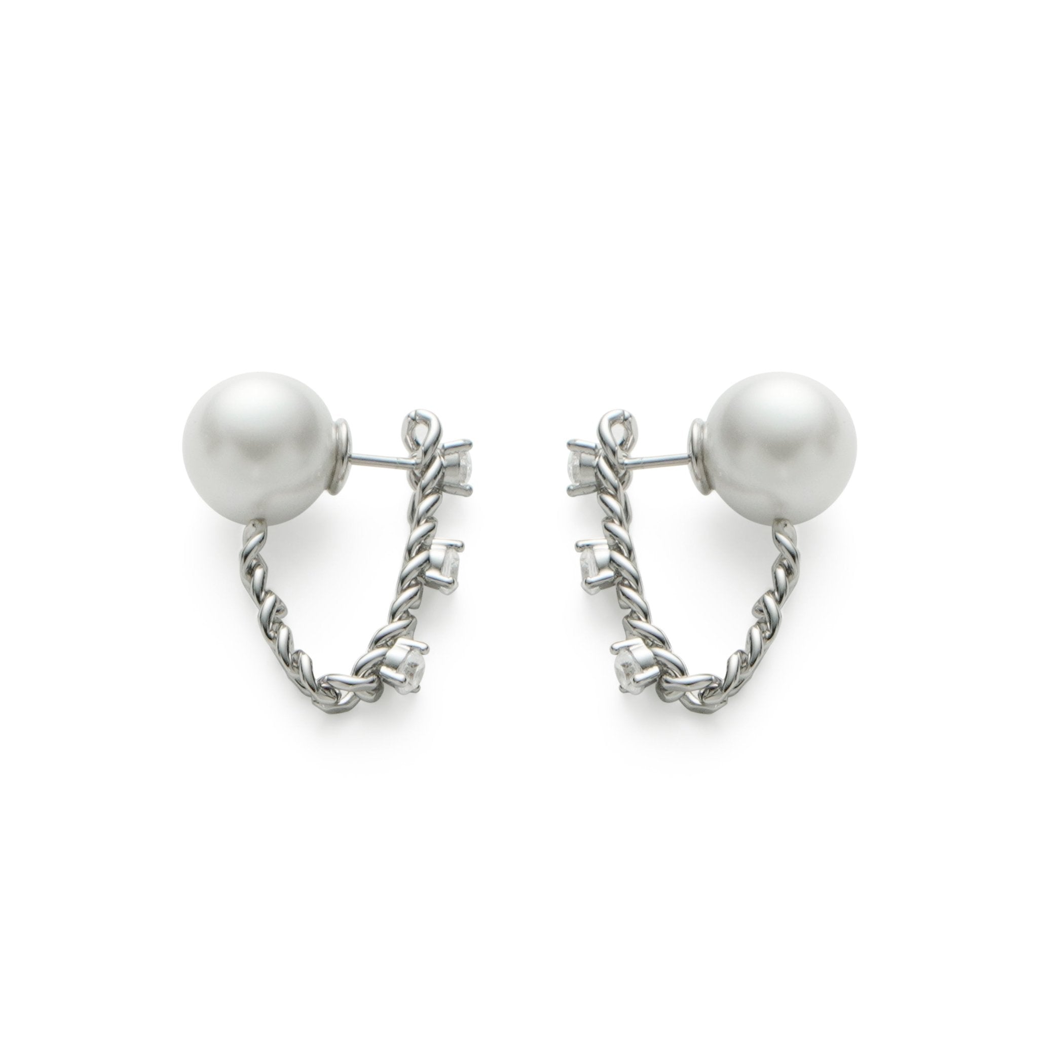 RSNY pearl soft chain earrings - R2167A