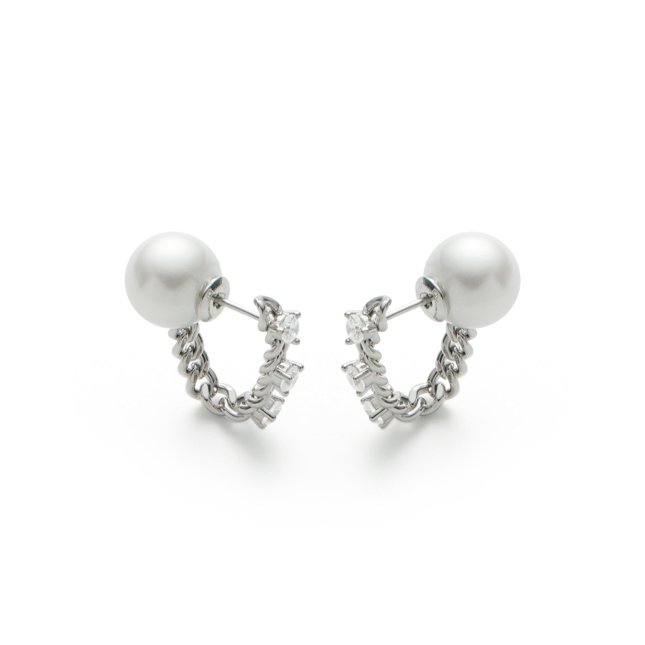 RSNY pearl soft chain earrings - R2167A