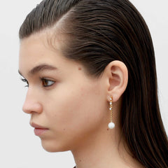 RSNY pearl soft chain earrings - R2167B