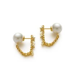 RSNY pearl soft chain earrings - R2167B