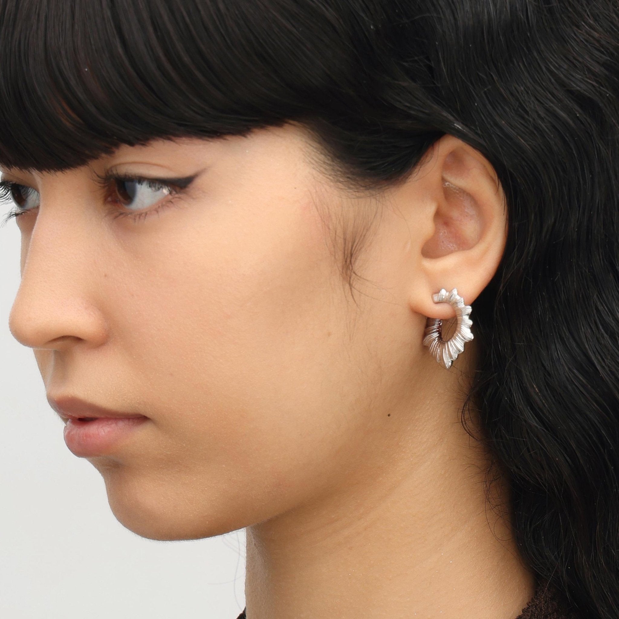 RSNY pleated earrings - R2089A