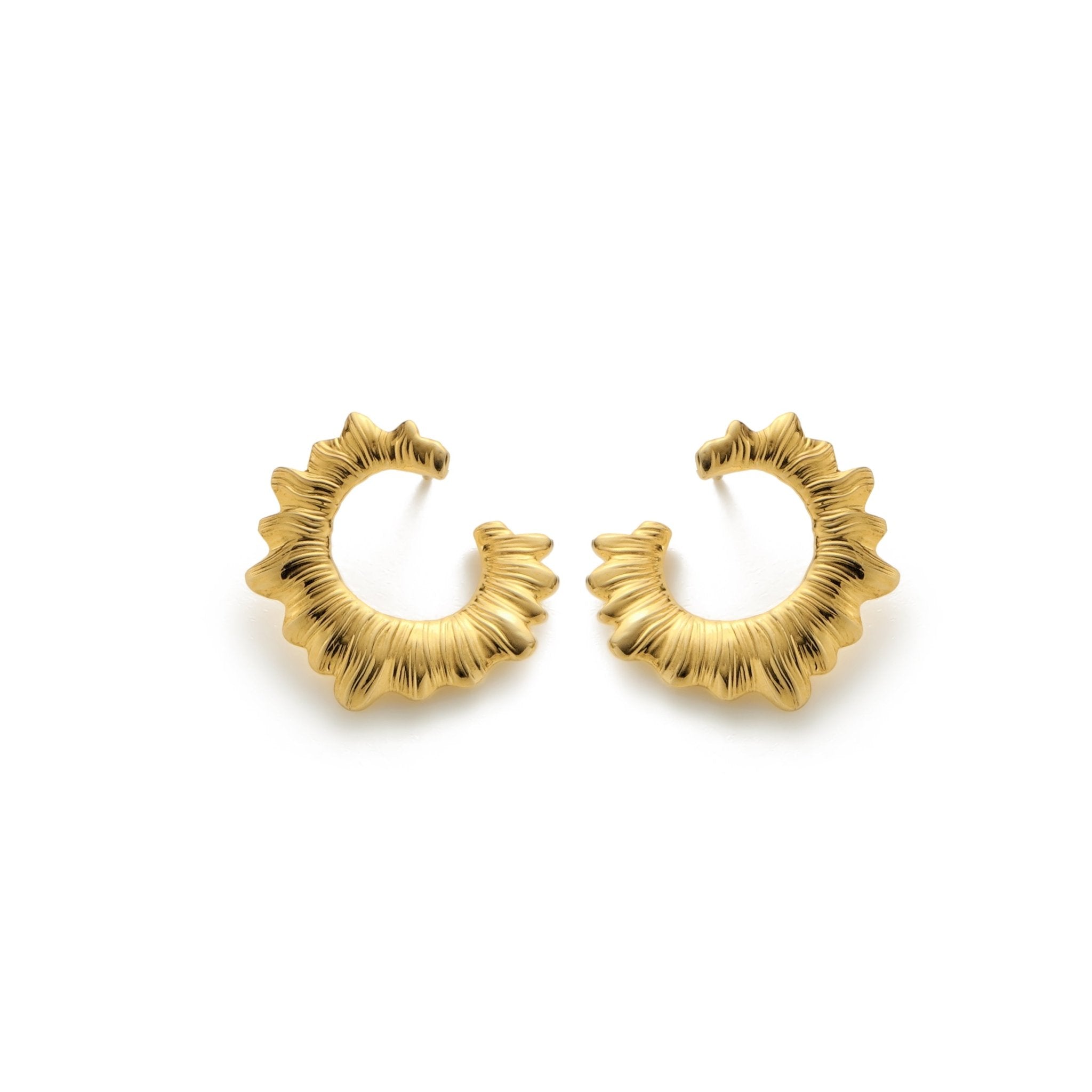 RSNY pleated earrings - R2089B