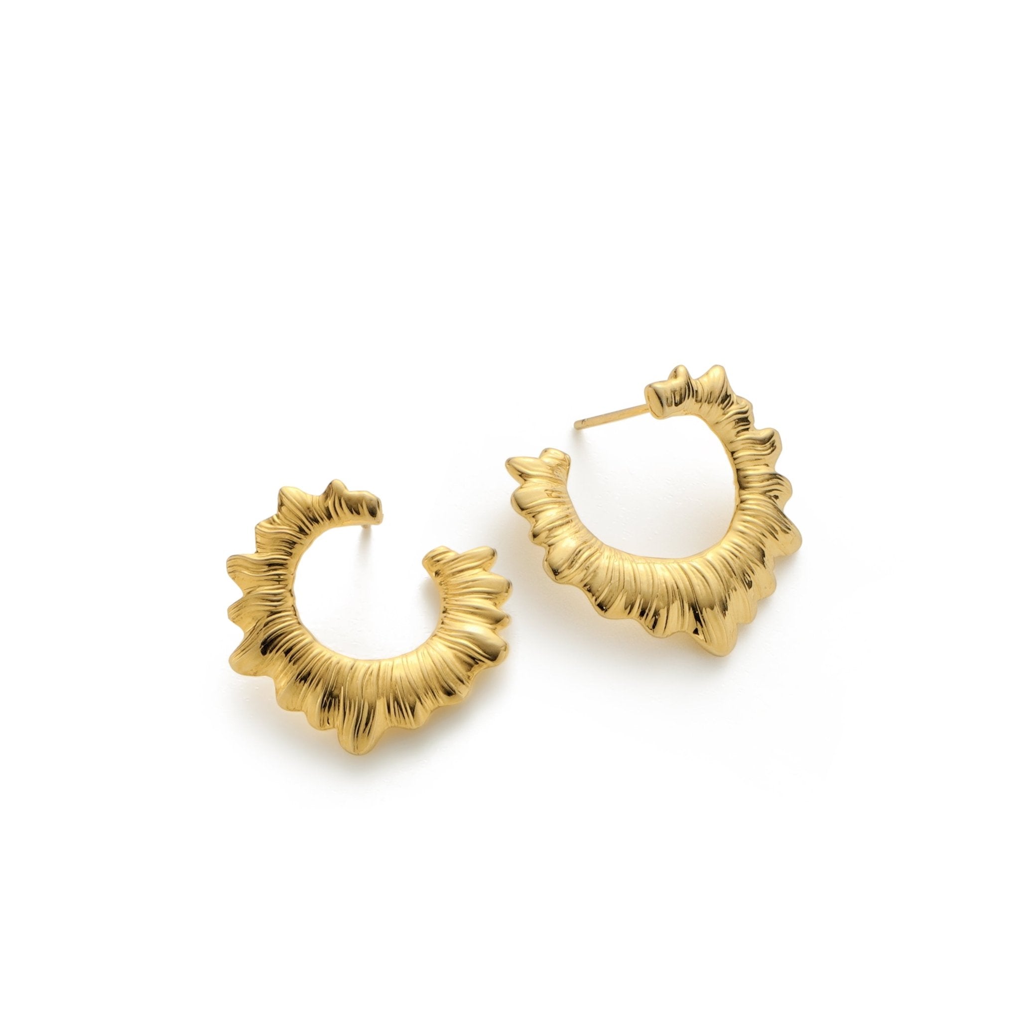 RSNY pleated earrings - R2089B