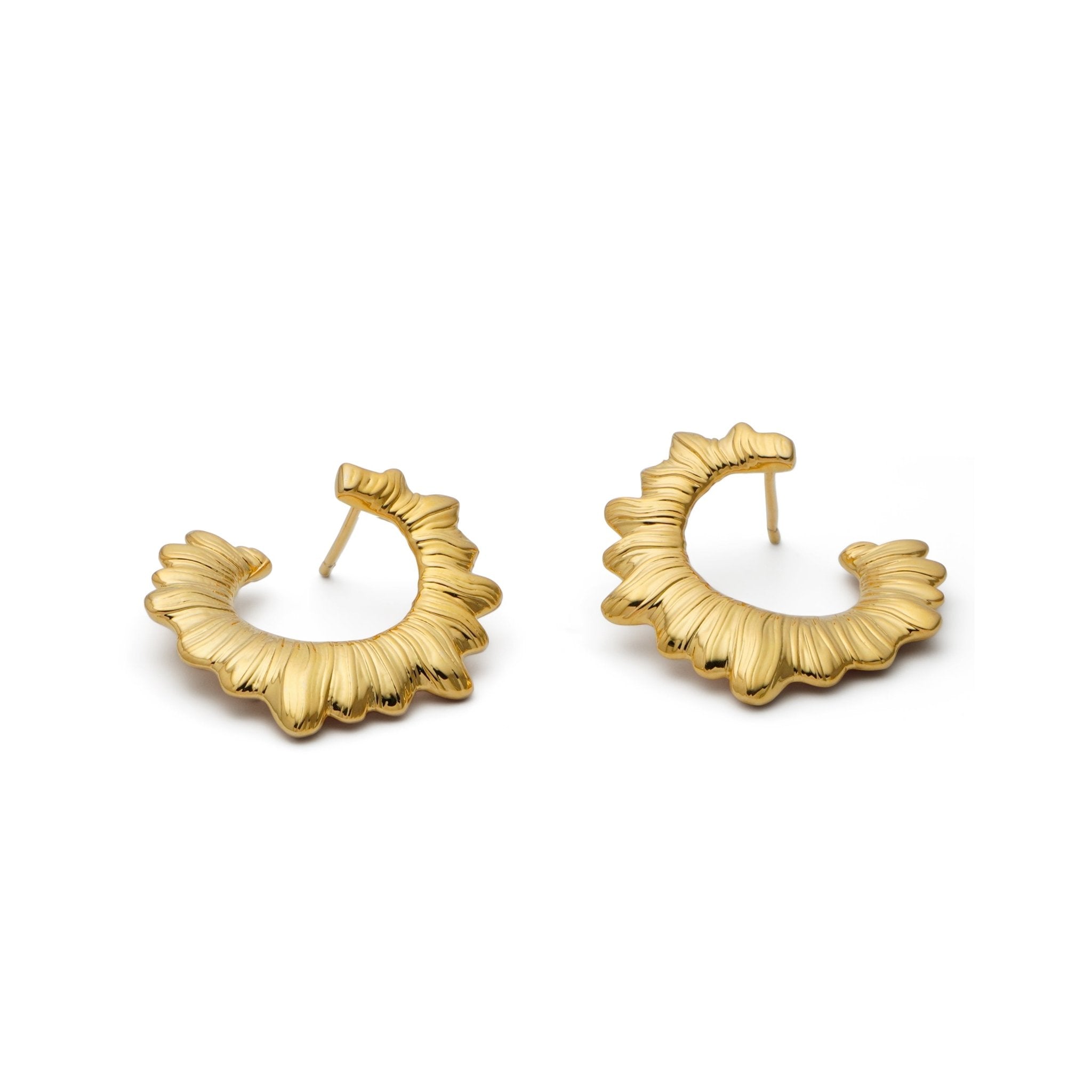 RSNY pleated earrings - R2089B