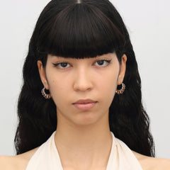 RSNY pleated earrings - R2132A