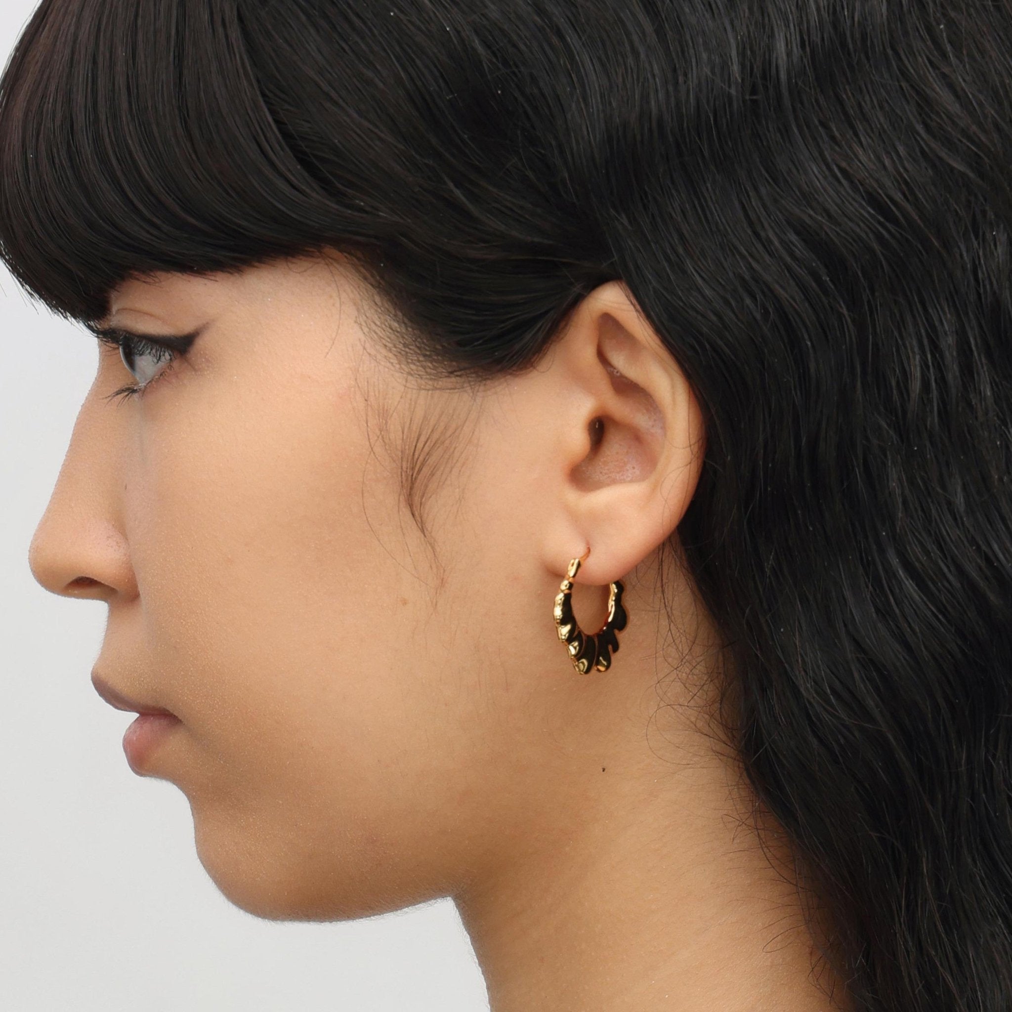 RSNY pleated earrings - R2132B