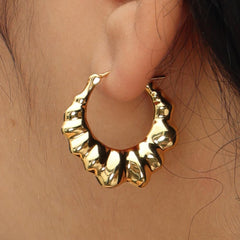 RSNY pleated earrings - R2132B