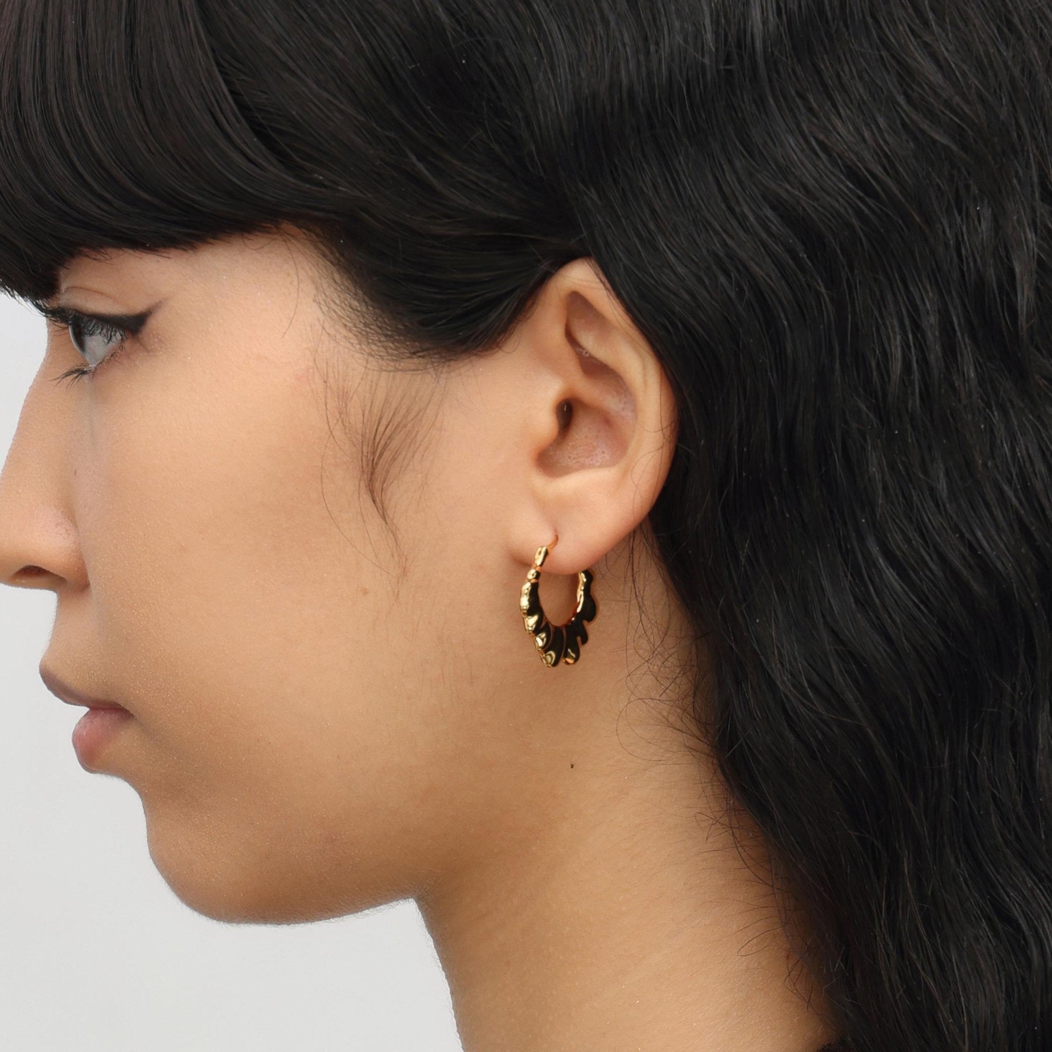 RSNY pleated earrings - R2132B