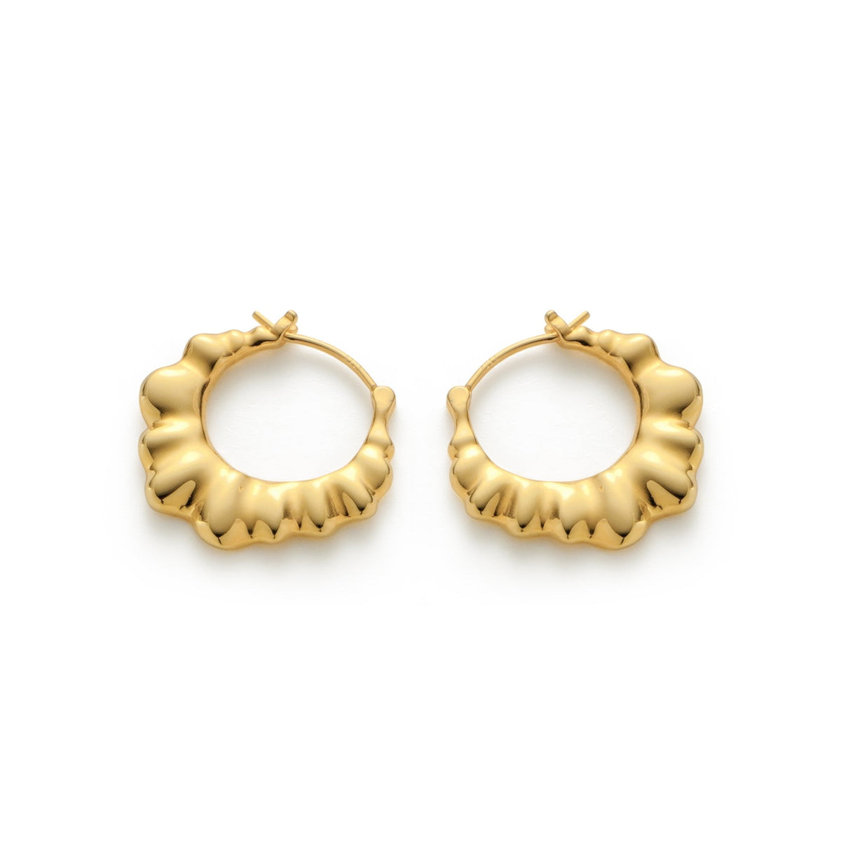 RSNY pleated earrings - R2132B