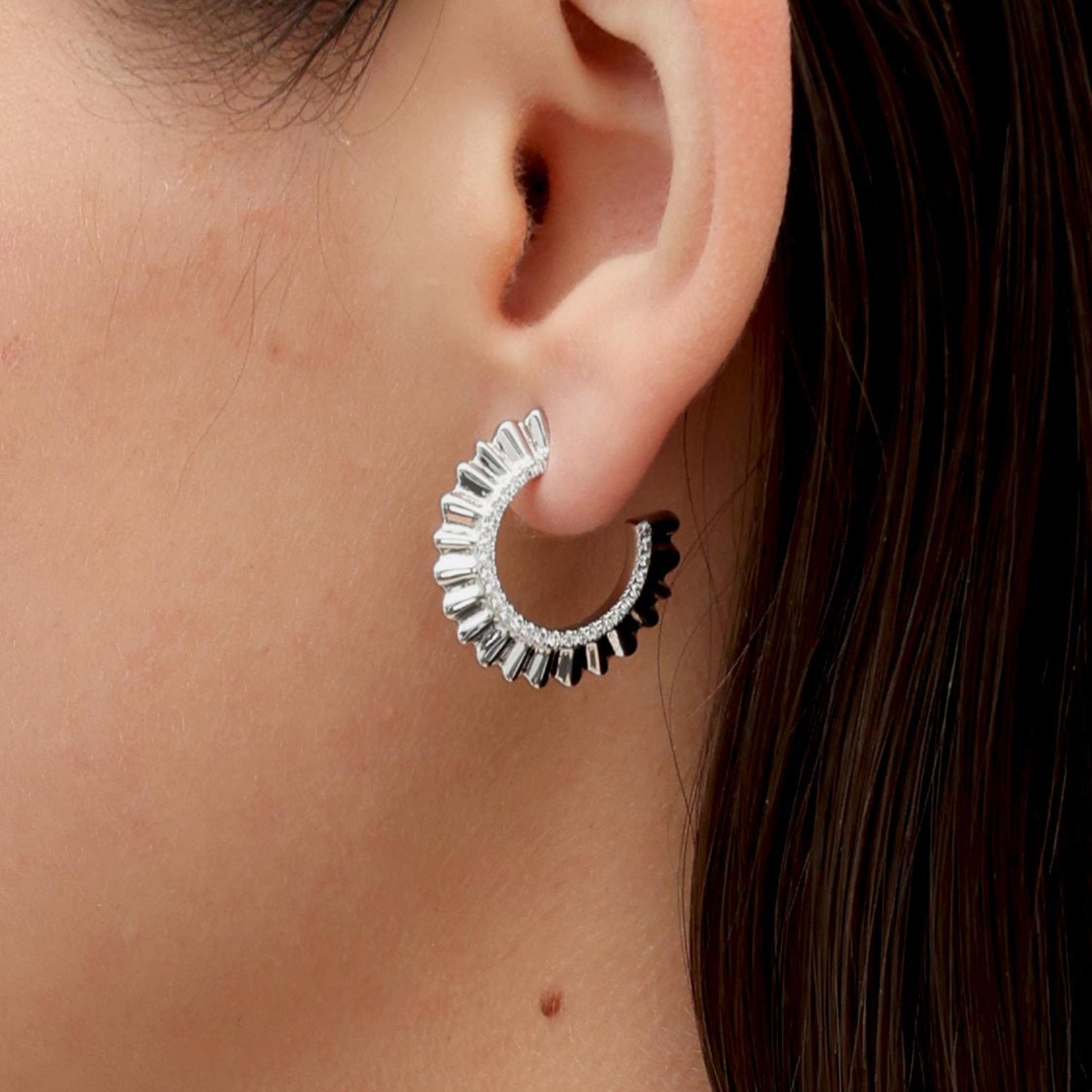 RSNY pleated earrings - R2138A